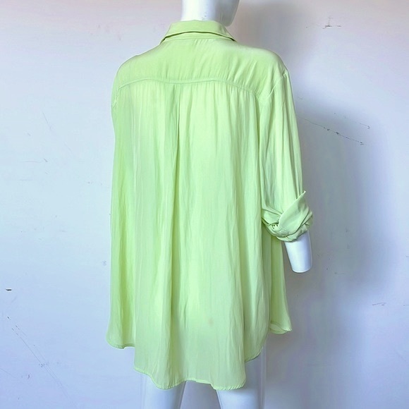 MELA PURDIE Relaxed Pocket Shirt in Oasis Lime, Select, Made in Australia. - Picture 3 of 7